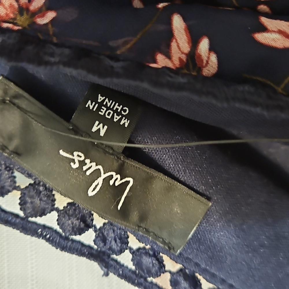 Lulu's Navy Blue and Pink Floral Maxi Dress - Picture 3 of 10